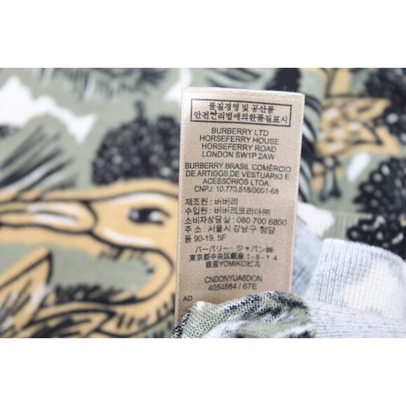 Burberry Beasts Knit Sweater Size Small Rare Print Animal Mythological Runway - Picture 7 of 9